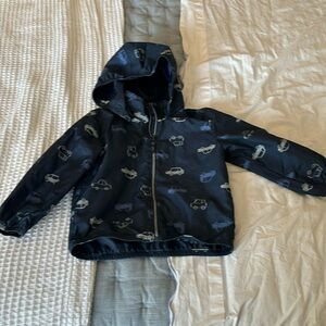 H & M car theme rain jacket